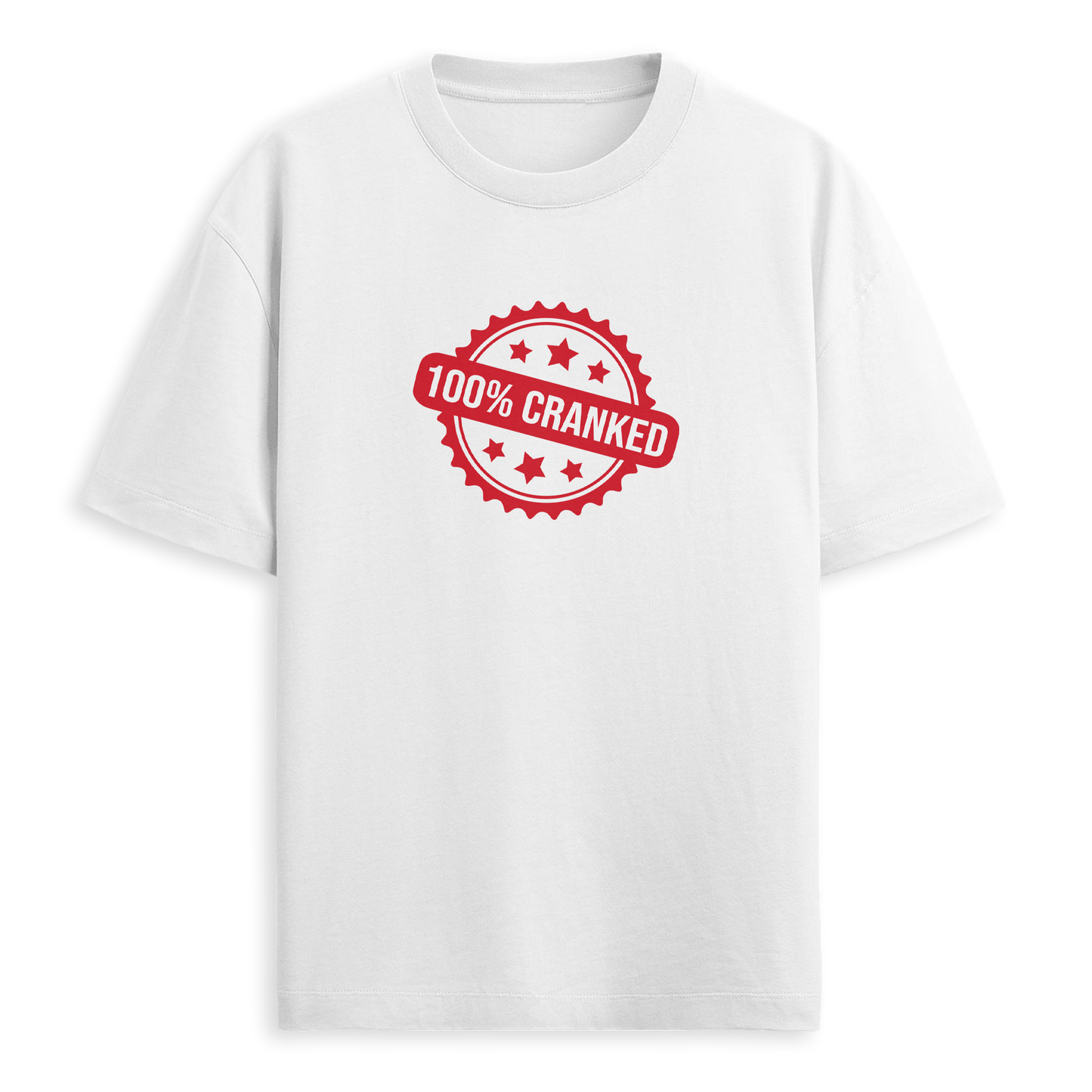 CRANKDAT - 100% Cranked Tee - White