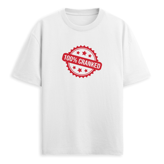 CRANKDAT - 100% Cranked Tee - White