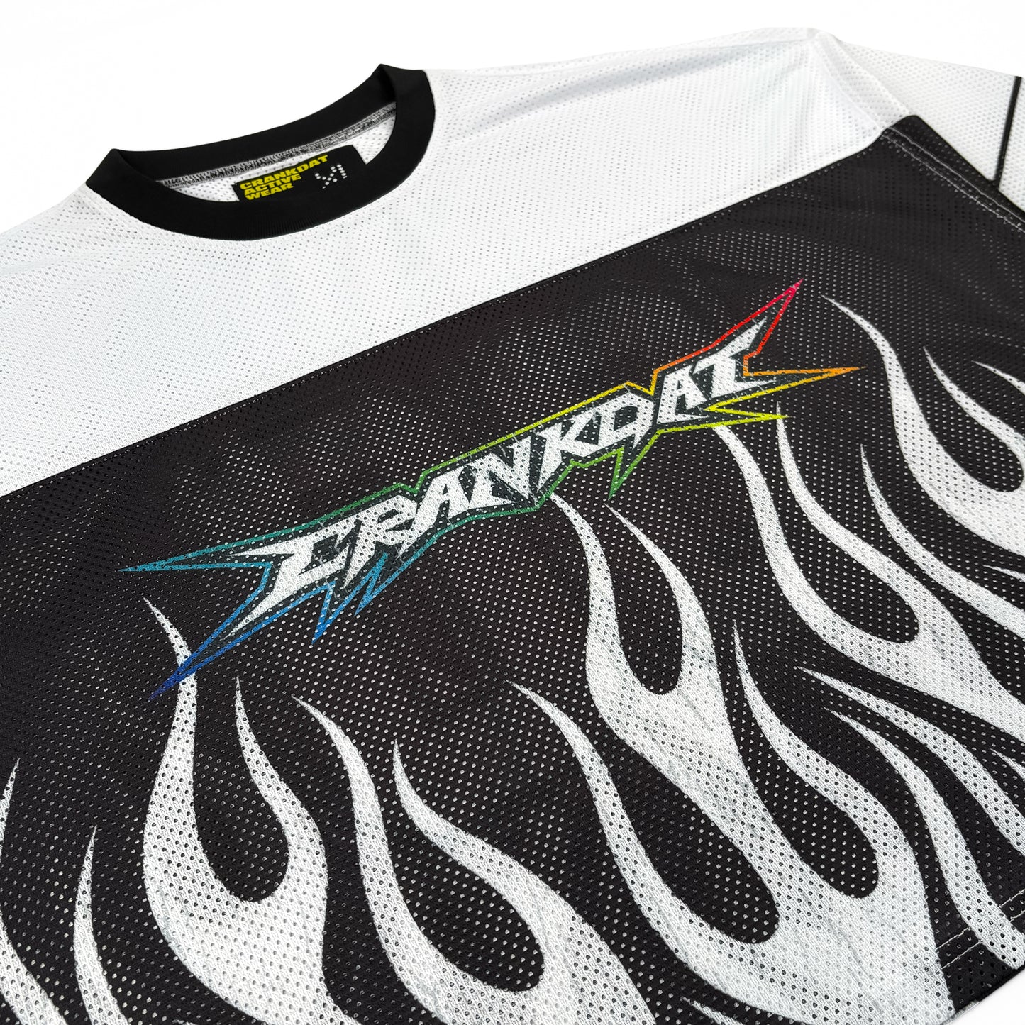 CRANKDAT - Rainbow Mesh Crop Jersey - Unisex (fixed quantity pre order)