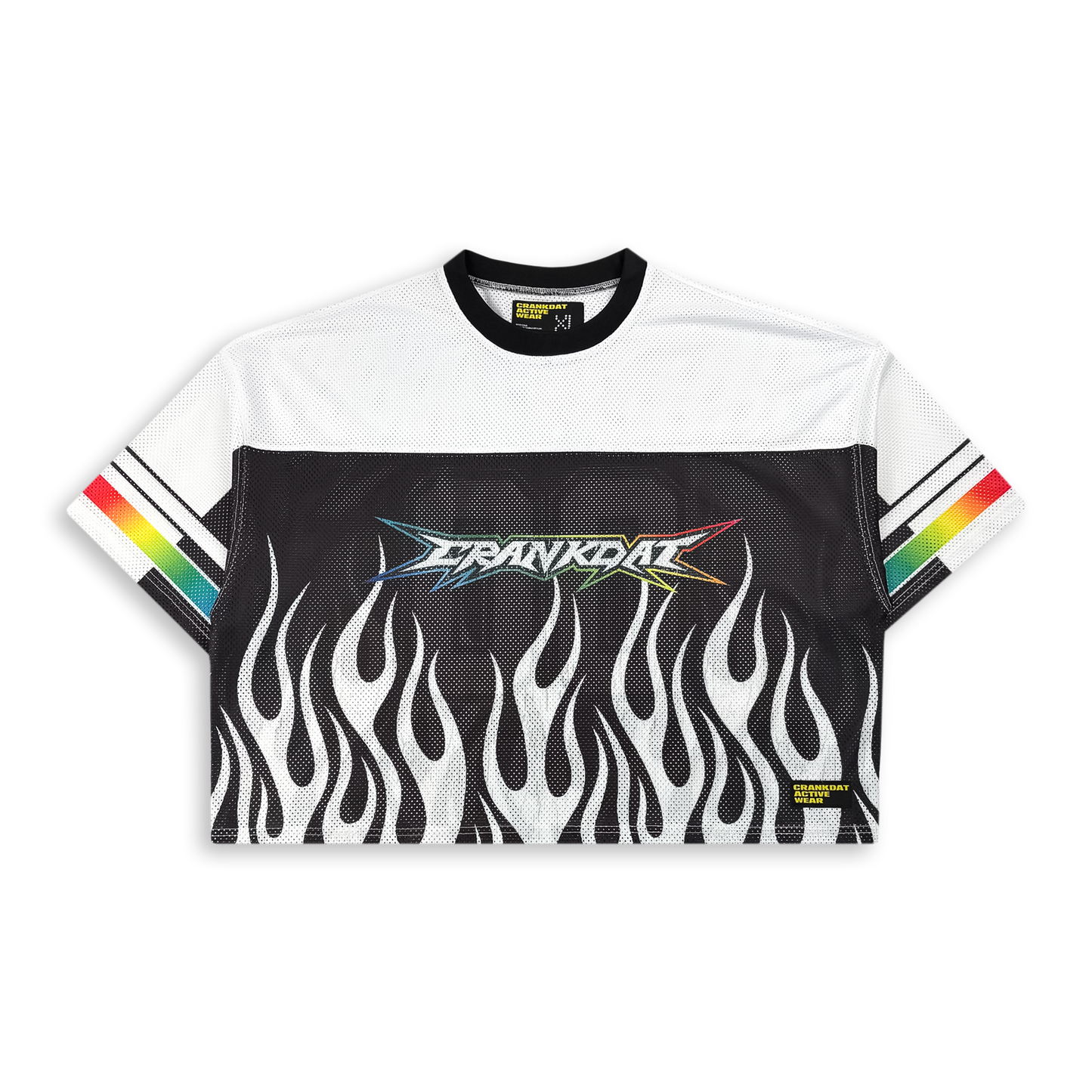 CRANKDAT - Rainbow Mesh Crop Jersey - Unisex (fixed quantity pre order)