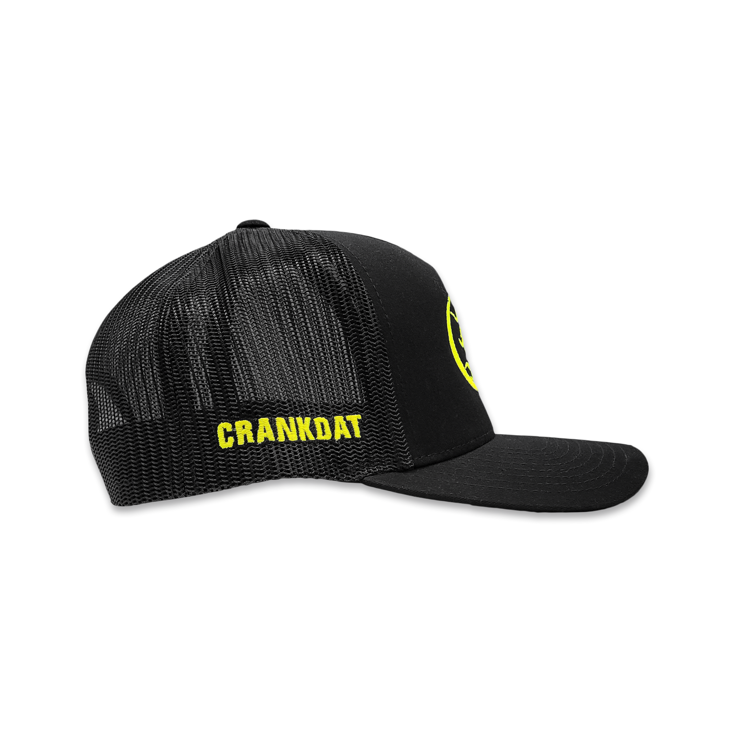 CRANKDAT - Flames Black Trucker Hat (pre order)